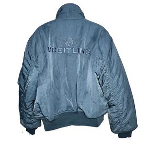 Breitling Alpha Industries Bomber Flight Jacket CWU Blue/ Gray Sample Men  XXL